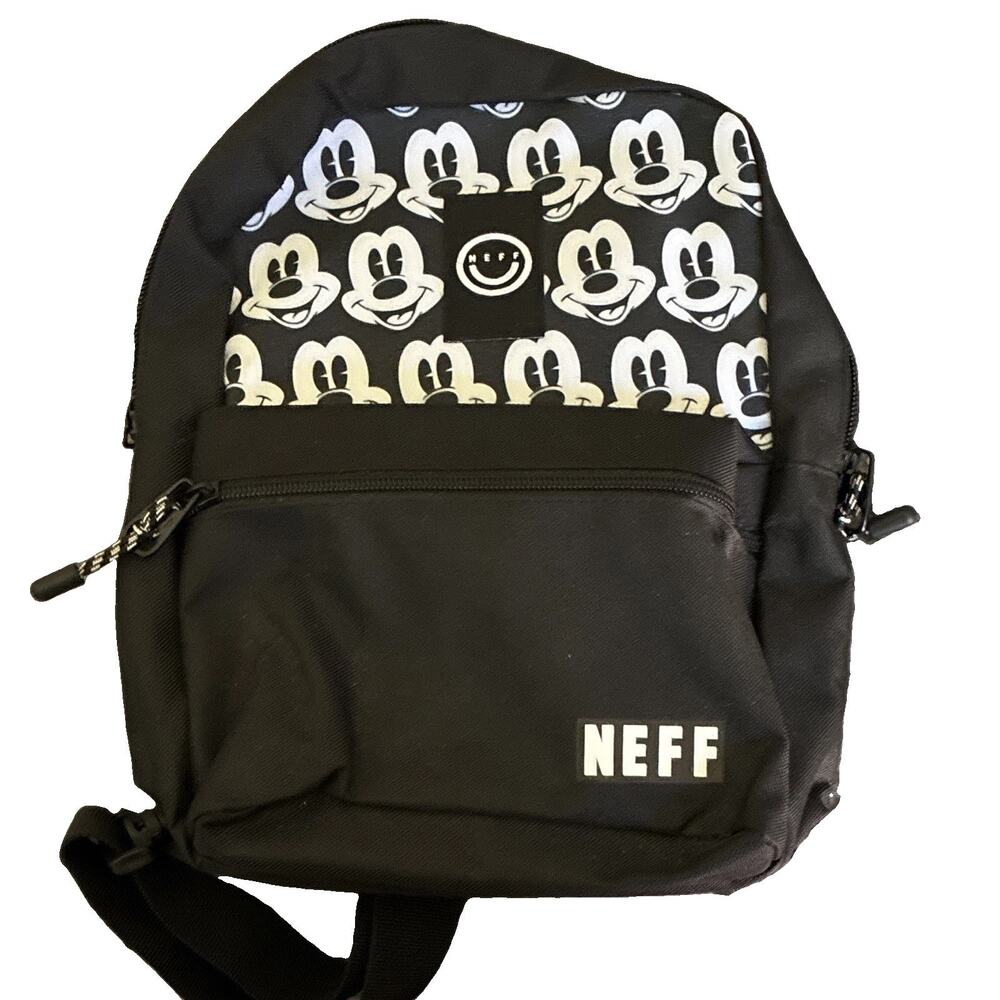 Neff x Disney Mickey Mouse Structure Backpack Black and White One Size